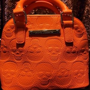 Betsy Johnson NEON Skull Handbag